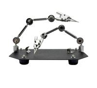 Pince Auxiliaire de Soudage à Double Tête Réglable pour Pcb | Bras Doubles Orientables, Joints Métalliques Robustes, Patin Silicone Antidérapant, Serrage Large