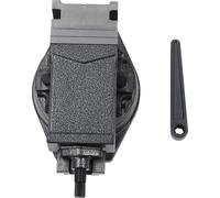 Pince basculante en fonte ductile, force de serrage 19 kN, rotation à 360 degrés, noire