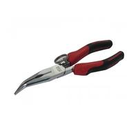 Pince bec demi-ronds coudés bi-matière avec ressort 200 mm + clip inox FME SAM OUTILLAGE