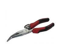 Pince bec demi-ronds coudés bi-matière avec ressort 200 mm + clip inox FME SAM OUTILLAGE