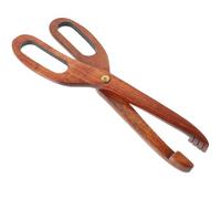 Pince Bois Élégante pour Barbecue et Burgers, Multifonction | Légumes et Salade, Usage Extérieur Bbq, Coupe Rôti, Service Précis, Style Élégant, Non Adhérent