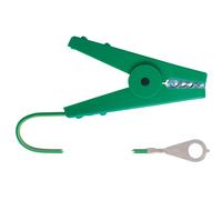 Pince câble connexion terre oeillets M8 Ako Vert 100 cm