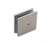 Pince carrée en laiton pour feuilles de verre de 8 à 12 mm d'épaisseur | Construction en laiton massif, coffre-fort, ajustement de 8 à 12 mm, carré, support de charge lourde