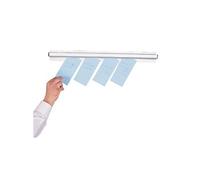 Pince-commandes inox (L)914 mm 7 feuilles, à fixer Gris G