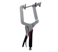 Pince coudée réglable à 90 degrés et serre-joint en C 2 en 1, pince à sertir en métal de 30 cm avec ouverture de 8 cm, antidérapante pour poignées pour le travail du bois et le soudage, tête traitée