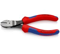 Pince coupante de côté forte démultiplication 160mm - Gainage Bi-matière KNIPEX - 7402160