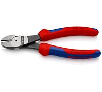 Pince coupante de côté forte démultiplication 180mm - Gainage Bi-matière KNIPEX - 7402180