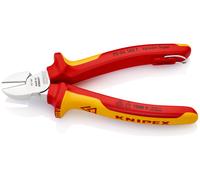 Pince coupante de côté multiusage 160mm - Bi-matière Chromée 1000V Antichute SC KNIPEX - 7006160TBK