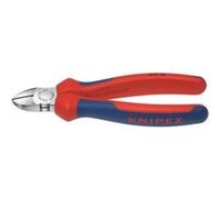 Pince coupante de côté, tête chromée, poignées à gaine en plastique, Long. : 125 mm, Capacité de coupe pour fil semi-dur Ø 2,3 mm, fil dur Ø 1,5 mm G