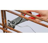 Pince coupante de devant démultipliée à tête large 200mm - Gainage PVC - SC KNIPEX - 6801200SB