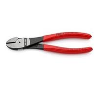 Knipex Pinces coupantes de côté 74 01 180 – Forte démultiplication, gainées, 180 mm