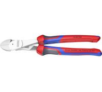 Knipex Pince coupante latérale 74 05 250 – forte démultiplication, chromée, 250 mm