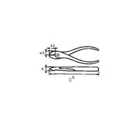PINCE COUPANTE DIAGONALE BIMATIERE 205 MM SAM - 232-20G