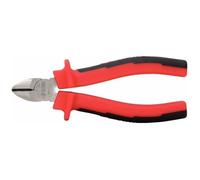 Pince coupante diagonale KS TOOLS ERGOTORQUE 160 mm - Acier à outils spécial et chrome mat - Rouge