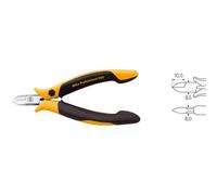 Wiha Pince coupante diagonale Professional ESD 26826 – tête étroite demi-ronde petite lame, 115 mm