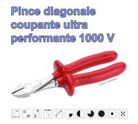 Pince coupante diagonale ultra performante 1000V - CIMCO - 108784