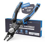 Pince Coupante Électronique 3 en 1 Pince à Dénuder Câble 20-10 AWG | Coupe, dénude et saisit avec un seul outil : ressort de rappel caché et poignée PVC pour travailler sans fatigue