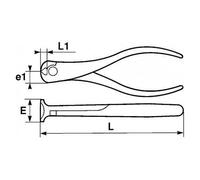 Pince coupante en bout - 230.16 G SAM OUTILLAGE