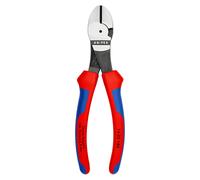 Pince coupante Knipex PRO ROBUSTE 180mm GRIS ANTIROUILLE EPAISSEUR MATERIAU 2,2 A 3,8mm POIGNEE ERGONOMIQUE 74 02 180 MADE IN GERMANY