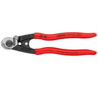 Pince coupe-câbles acier - 190 mm - Diam. 2.5-4-5-7 mm - KNIPEX - 95 61 190 SB