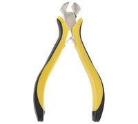Pince coupe-fermeture éclair 4 po/10,2 cm en acier inoxydable, poignée bicolore antidérapante, mâchoire plate précise pour bijoux, électronique et bricolage salle de bain