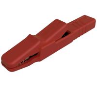 Pince crocodile 25 A rouge Hirschmann Test & Measurement 932146101 Plage de serrage max.: 9.5 mm Longueur: 80.5 mm