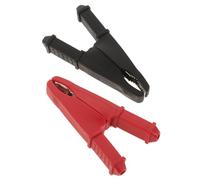 Pince Crocodile Électrique 2 pièces 1000V 50A | Métal et Plastique, Courant Nominal 30A, Format 7,5x4x1cm, Connexions Sûres pour Automobile et Banc D’Essai
