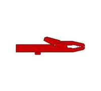 Pince crocodile isolée 4mm 25A - Velleman - AK 2S - Rouge