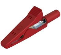 Pince crocodile miniature 8 A rouge Hirschmann Test & Measurement 930318101 Plage de serrage max.: 4 mm Longueur: 41.5 mm 1 pc(s)