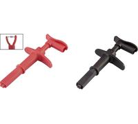 Pince crocodile VOLTCRAFT MSK-116 connecteur mâle 4 mm CAT III 1000 V, CAT IV 600 V noir, rouge