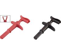 Pince crocodile VOLTCRAFT MSK-116 connecteur mâle 4 mm CAT III 1000 V, CAT IV 600 V noir, rouge