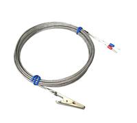Pince de capteur de Thermocouple de Type K, Clip de capteur de température, collier de serrage de tuyau, Thermocouple(3Meters)