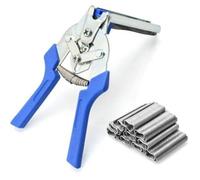 Pince de clôture rapide fixation de treillis métallique mince, jardin pince à grillage + 600 clips pour pinces de fil TRIMEC