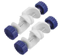Pince de Connexion pour Tige de Laboratoire à Double Vis, Angle Droit | Support Plastique et Métal, Réglage Polyvalent, pour Tiges et Pinces de Laboratoire en Recherche