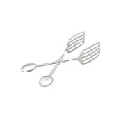 Pince de cuisine avec fentes - Pour servir des aliments et des pâtisseries de luxe - 18 cm - Fabriquée en acier inoxydable - Pelles de 6 x 4,5 cm - Hostelnovo