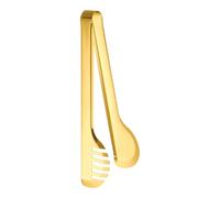 Pince de cuisine en acier inoxydable - 23,8 x 5 cm Pince à spaghetti avec dents semi-circulaires | Langues longues de cuisine pour la cuisine, le barbecue multifonctionnel, les pâtes, le steak, le