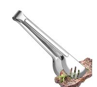 Pince de cuisine en acier inoxydable de qualité alimentaire | Pince à toast pour grille-pain, fruits, cornichons