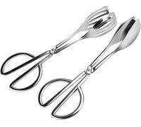 Pince de cuisine en acier inoxydable, lot de 2, pour barbecue, cuisson et service