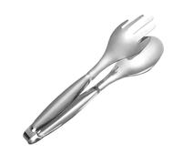 Pince de cuisson en métal - Pince de service en acier inoxydable | Pince de service alimentaire | Pour cuisine, grillades, camping, barbecue, restaurant, hôtel, traiteur, fête de mariage en plein air