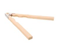 Pince de Fabrication de Bijoux en Bois pour Anneaux, 8 Pouces | Mécanisme à Ressort, Maintien Sécurisé pour Polissage, Gravure, Limage et Sertissage, Beige