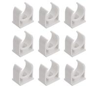 Pince de Fixation en PVC Beige en U pour Tuyau D’eau et Tube Fin | Légère, Résistante à Corrosion Tartre, Pose Simple, pour Conduit Souple et Maintien Discret