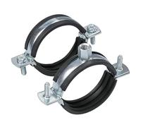 Pince de fixation réglable pour tuyaux Support de Clip de tuyau épais, robuste, cintre de Support 20-160mm M8M10, cerceau de serrage d'eau en métal, pince de fixation murale, 2 pièces