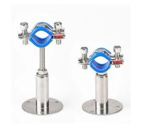 Pince de fixation réglable pour tuyaux Support de pince de serrage de tuyau en acier inoxydable SS304, diamètre extérieur de 15 à 89mm, avec poteau de plaque de Base(C,32-34mm)