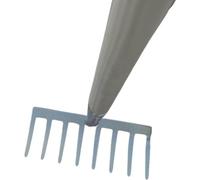 Pince de jardin à 8 dents, galvanisée, râteau, ramasse-feuilles, ramasse-sols, outil de désherbage, outils de jardinage, complet avec manche de 160 cm