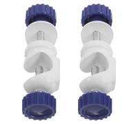 Pince de Laboratoire Double Vis en Métal Plastique pour Tiges | Support à Angle Droit 90 Degrés, Compatibilité, Réglage Multi-angle, Usage en Chimie