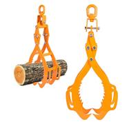Pince de levage à bûches, bloc en acier allié, 4 griffes, pince en bois haute performance - Crochets en bois pour chariots élévateurs, camions, tracteurs, VTT