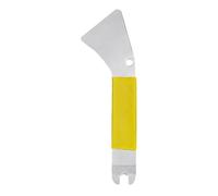 Pince de levage de fourche, outil de retrait de voiture, jaune | Tête de levier incurvée en acier inoxydable pour l'entretien du tableau de bord et des portes intérieures