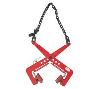 Pince de levage pierre 325 kg mâchoire réglable 12-36 cm acier allié rouge outil manutention pierre dalle bois grue et chantier prêt à l’emploi(325 kg)