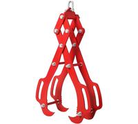 Pince de levage pour bois - Pince à 4 griffes - Pince de préhension en acier de 91 cm - Pour la manipulation de bois de charpente et de bois de chauffage - Pour le transport du bois