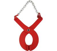 Pince de levage pour palettes - Pince manuelle - Force de traction 2 t - Acier allié forgé - Ouverture de mâchoire 0-15 mm - Pour bois et palettes - Rouge